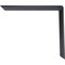 Ekena Millwork Countertop Support Steel Heavy Duty Bracket, Powder Coated Black 2 1/2"W x 12"D x 10"H BKTM02X12X10CSPBL - alternate 2